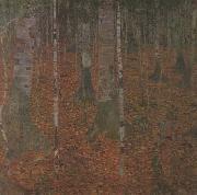 Gustav Klimt Birch Wood (mk20) oil